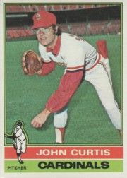 1976 Topps Baseball Cards      239     John Curtis